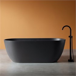ABBER Ванна из искусственного камня Frankfurt AM9941B черная матовая AM9941B