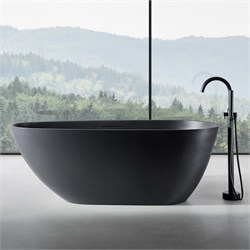 ABBER Ванна из искусственного камня Dortmund AM9911B черная матовая AM9911B