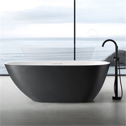 ABBER Ванна из искусственного камня Dortmund AM9911BW черно-белая матовая AM9911BW