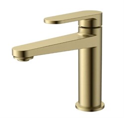 AQUAme AQM6910BG Novara Смеситель для раковины, цвет золото шлифованное AQM6910BG