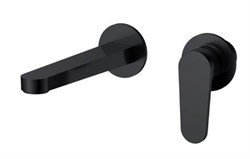 AQUAme AQM6915MB Novara Смеситель для раковины настенный на 2отв., цвет черный матовый AQM6915MB