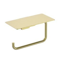 AQUAme AQM7307BG  Tivoli  Держатель туалетной бумаги с полкой, золото шлифованное AQM7307BG