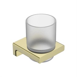 AQUAme AQM7311BG  Tivoli  Стакан для зубных щеток, латунь/матовое стекло, золото шлифованное AQM7311BG