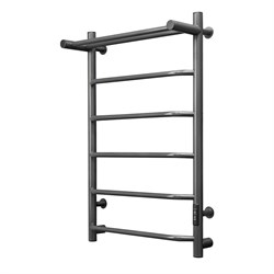 ARINGA Киото полотенцесушитель лесенка электрический с полкой 80*50, оружейная сталь AR03047GS