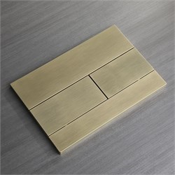 VECONI Кнопка смыва FLUSH V7, FLV7-G, 240х162х10, пластик, золото брашинг FLV7-G