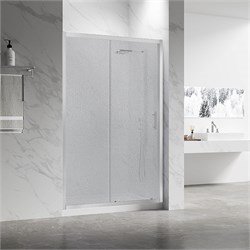 VECONI Душевая дверь раздвижная Vianno VN-55, 1300x1950, хром, стекло pear VN55-130-02-C8