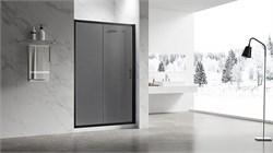 VECONI Душевая дверь раздвижная Vianno VN-55BT, 1400x1950, Черный, стекло тонированное VN55BT-140-05-C8