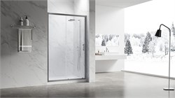 VECONI Душевая дверь раздвижная Vianno VN-55GM, 1300x1950, Оружейная сталь, стекло прозрачное VN55GM-130-01-C8