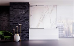 VECONI Шторка на ванну Palau PL-85B, 900x1500, хром, стекло прозрачное PL85B-90-01-C8