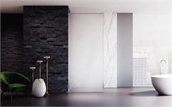 VECONI Душевая перегородка Korato KR-81R, 1000x2000, хром, стекло дождь KR81R-100-06-C8