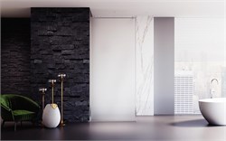 VECONI Душевая перегородка Korato KR-81FR, 1100x2000, хром, стекло матовое KR81FR-110-07-C8