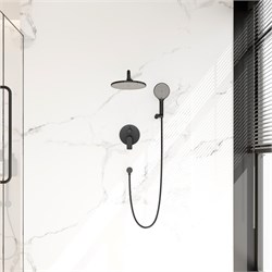 VECONI Встраиваемая душевая система TEORA, Чёрный матовый TE-500-B-C4