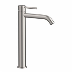 LEMARK Смеситель Kalina LMF-2115S-SS для раковины высокий, сталь LMF-2115S-SS