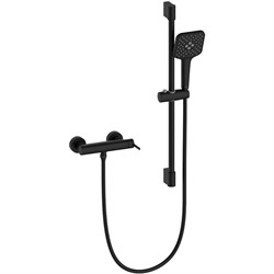 LEMARK Смеситель Valday LMF-8124B-BL для душа, черный матовый LMF-8124B-BL