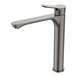 LEMARK Смеситель Siberia LMF-7015B-GM для накладной раковины, высокий, графит LMF-7015B-GM