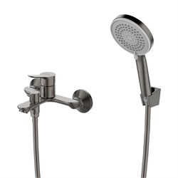 LEMARK Смеситель Siberia LMF-7022B-GM для ванны, графит LMF-7022B-GM