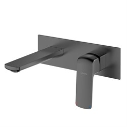 LEMARK Смеситель Hosta LM12326LGM для раковины, встраиваемый , графит LM12326LGM