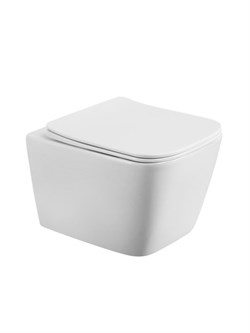 BELBAGNO Kraft Унитаз подвесной безободковый с сиденьем и смывом TORNADO KRAFT-TOR BB7106CH-TOR/SC BB7106CH-TOR/SC