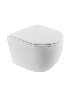 BELBAGNO Compatto Унитаз подвесной безободковый с сиденьем и смывом TORNADO COMPATTO BB003CH-TOR/SC BB003CH-TOR/SC