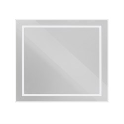 BELBAGNO Kraft Зеркало в алюминиевой раме со встроенным светильником и сенсорным выключателем по периметру рамы, SPC-KRAFT-900-800-SENS-AL, 900x800x32 мм SPC-KRAFT-900-800-SENS-AL