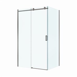 BELBAGNO Soft Close-2 Душевой уголок прямоугольный размер 130x80 см профиль - оружейная сталь / стекло - прозрачное, двери раздвижные SOFT_CLOSE-2-AH-1-130/80-C-GM