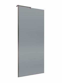 BELBAGNO Uno Душевая перегородка ширина 90 см, профиль - оружейная сталь / стекло - серое UNO-L-1-TB-90-GR-GM