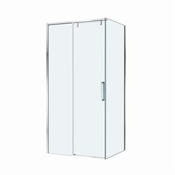 BELBAGNO Soft Close-1 Душевой уголок прямоугольный размер 100x90 см профиль - хром / стекло - прозрачное, двери раздвижные SOFT_CLOSE-1-AH-1-100/90-C-Cr