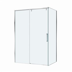 BELBAGNO Soft Close-1 Душевой уголок прямоугольный размер 140x80 см профиль - хром / стекло - прозрачное, двери раздвижные SOFT_CLOSE-1-AH-1-140/80-C-Cr