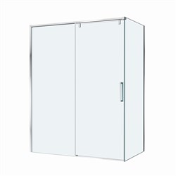 BELBAGNO Soft Close-1 Душевой уголок прямоугольный размер 160x80 см профиль - хром / стекло - прозрачное, двери раздвижные SOFT_CLOSE-1-AH-1-160/80-C-Cr