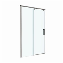 BELBAGNO Soft Close-1 Душевая дверь в нишу раздвижная ширина 120 см, профиль - оружейная сталь / стекло - прозрачное SOFT_CLOSE-1-BF-1-120-C-GM