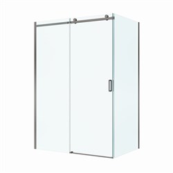 BELBAGNO Soft Close-2 Душевой уголок прямоугольный размер 140x80 см профиль - оружейная сталь / стекло - прозрачное, двери раздвижные SOFT_CLOSE-2-AH-1-140/80-C-GM