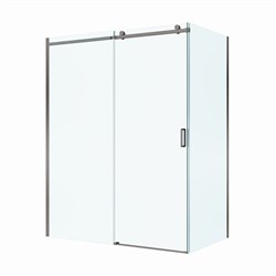 BELBAGNO Soft Close-2 Душевой уголок прямоугольный размер 160x90 см профиль - оружейная сталь / стекло - прозрачное, двери раздвижные SOFT_CLOSE-2-AH-1-160/90-C-GM