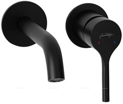 E28318-BL Elate Смеситель для раковины встраиваемый в стену, черный E28318-BL