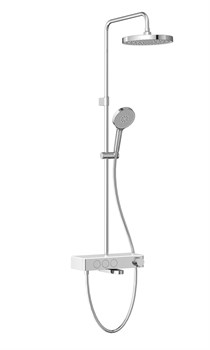 VITRA Душевая система Core Round A47309EXP с термостатическим смесителем и ручным душем хром A47309EXP