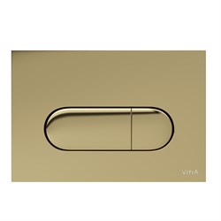 VITRA Кнопка смыва для инсталляции Root Round 740-2224 глянцевое золото двойный смыв 740-2224