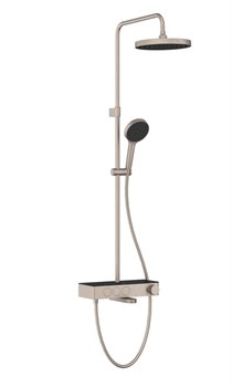 VITRA Душевая система Core Round A4730934EXP с термостатическим смесителем и ручным душем брашированная никель A4730934EXP