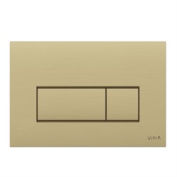 VITRA Кнопка смыва для инсталляции Root Square 740-2325 брашированное золото двойный смыв 740-2325