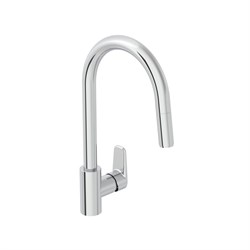 VITRA Смеситель для кухни Flow Soft A43445EXP с поворотным изливом однорычажный хром латунь A43445EXP