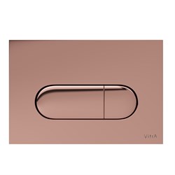 VITRA Кнопка смыва для инсталляции Root Round 740-2240 мягкая медь глянец двойный смыв 740-2240