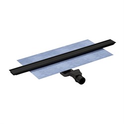 VITRA Душевой трап Eco-Flow 59980584000 80 x 6 см горизонтальный с мокрым затвором черный 59980584000