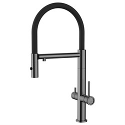 LEMARK Смеситель Зенит LMF-1676S-BRRGN для кухни с гибким изливом, с подключением к фильтру питьевой воды LMF-1676S-BRRGN