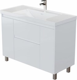 AQUANET Тумба с раковиной Nova lite 2.0 110 белый глянец AQUANET-377647