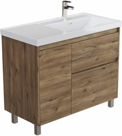 AQUANET Тумба с раковиной Nova Lite 2.0 90 R напольная цв. дуб рустикальный AQUANET-365930