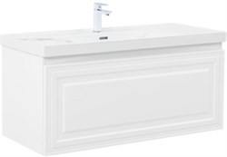 AQUANET Тумба с раковиной Агата 110 белый сатин AQUANET-377656