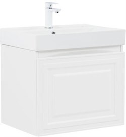 AQUANET Тумба с раковиной Агата 60 1 ящ. цв. белый сатин AQUANET-348184