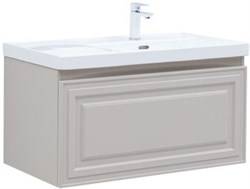 AQUANET Тумба с раковиной Агата 90 R 1 ящ. цв. бежевый AQUANET-365935