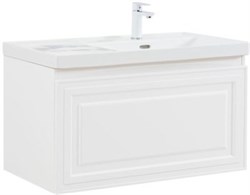 AQUANET Тумба с раковиной Агата 90 R 1 ящ. цв. белый сатин AQUANET-365936
