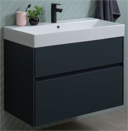 AQUANET Тумба с раковиной Бруклин 85 цв. антрацит матовый AQUANET-312889