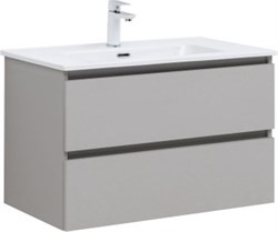 AQUANET Тумба с раковиной Вега 2.0 80 2 ящ. цв.бежевый (раковина Flat) AQUANET-344774