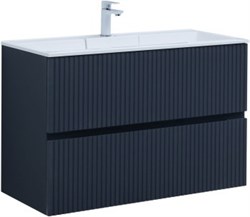 AQUANET Тумба с раковиной Джейн 100 цв.маренго (раковина Фортуна) AQUANET-332522